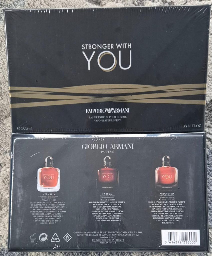 Emporio Armani Stronger With You Intensely/Parfum/Absolutely Set (3x35ml)